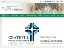 Tablet Screenshot of dioceseofprovidence.org